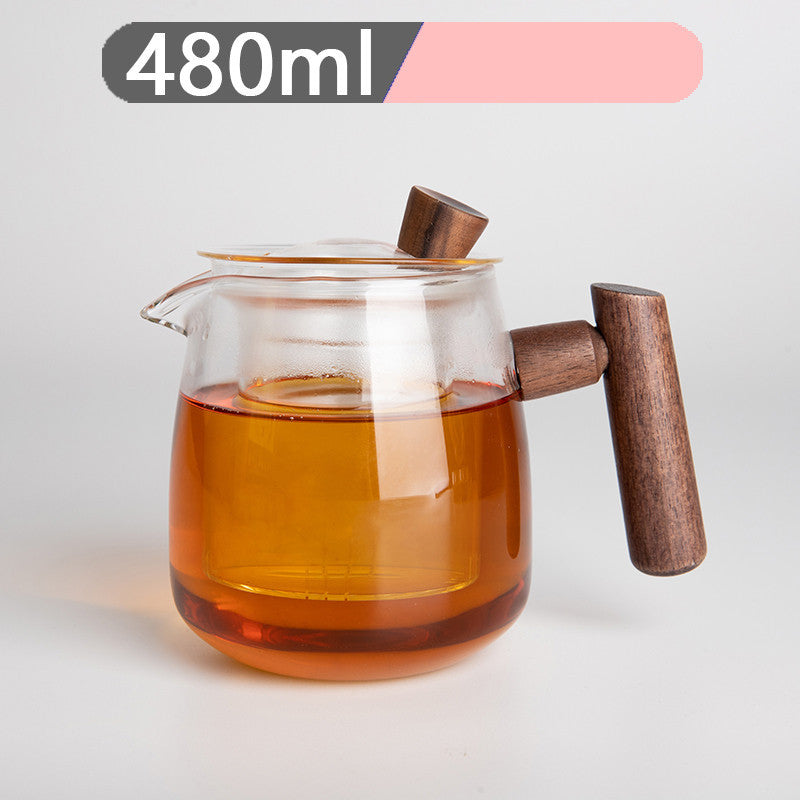 Modern Glass Tea Pot (and cups) with Integrated Infuser - Cupify