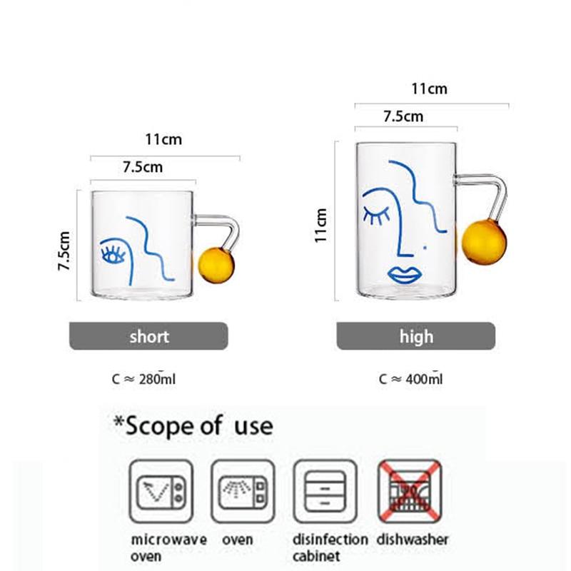 Abstract Glass Mug - Cupify