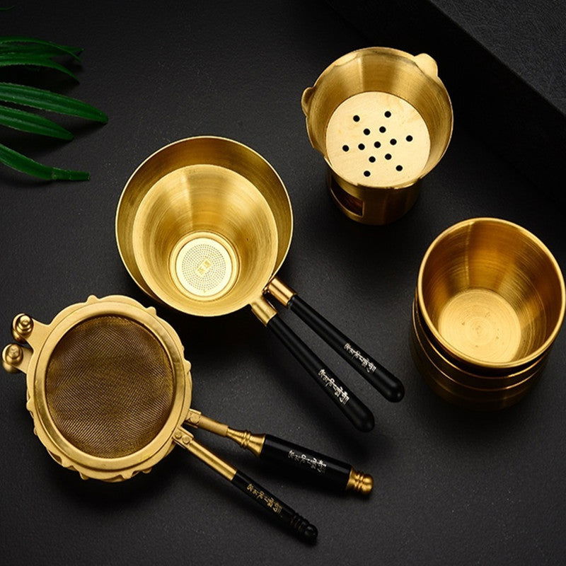 Brass Tea Strainer Infuser - Cupify