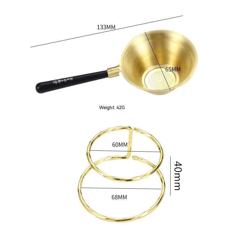 Brass Tea Strainer Infuser - Cupify