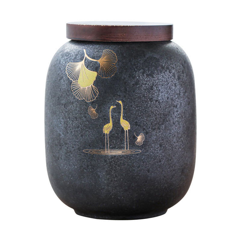 Ceramic Stoneware Crane Airtight Tea Pot - Cupify