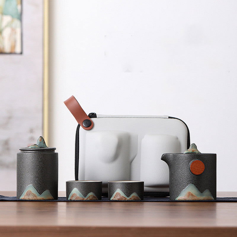Portable travel tea set - Cupify