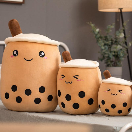 Bubble Milk Boba Tea Fruit Pillow Sooo Cute and Soft - Cupify Cupify