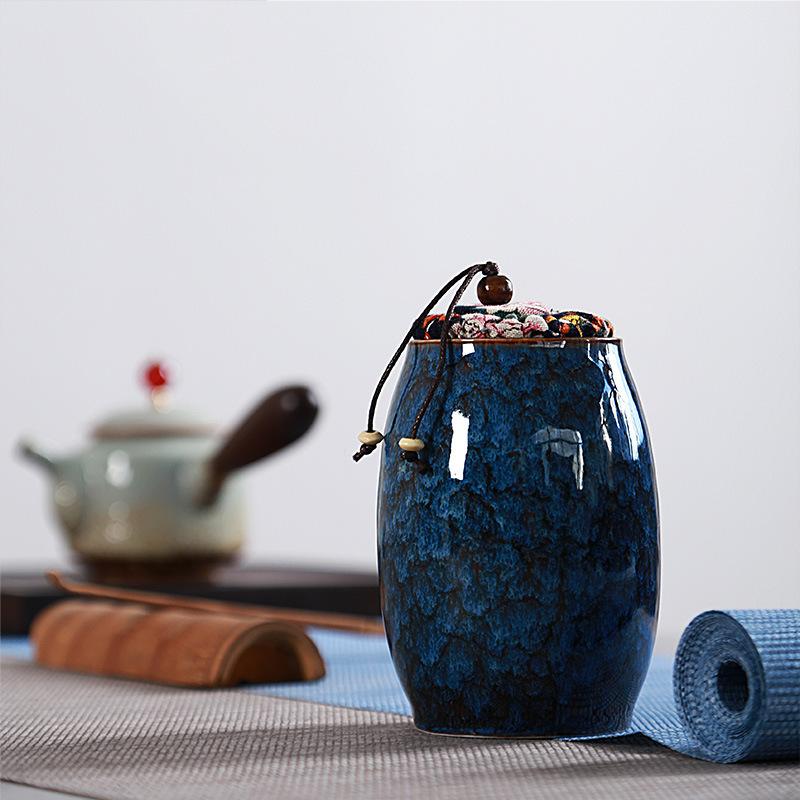 Kiln Fired Ceramic Glazed Tea Storage Pot - Cupify