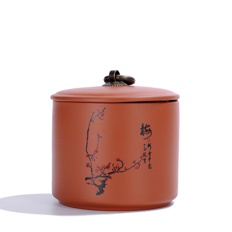 Clay Pottery Hand Painted Tea Storage Pots