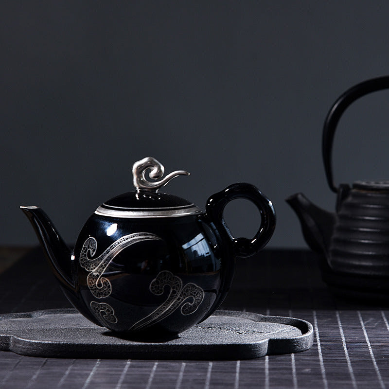 Glazed Ceramic Tea Pot