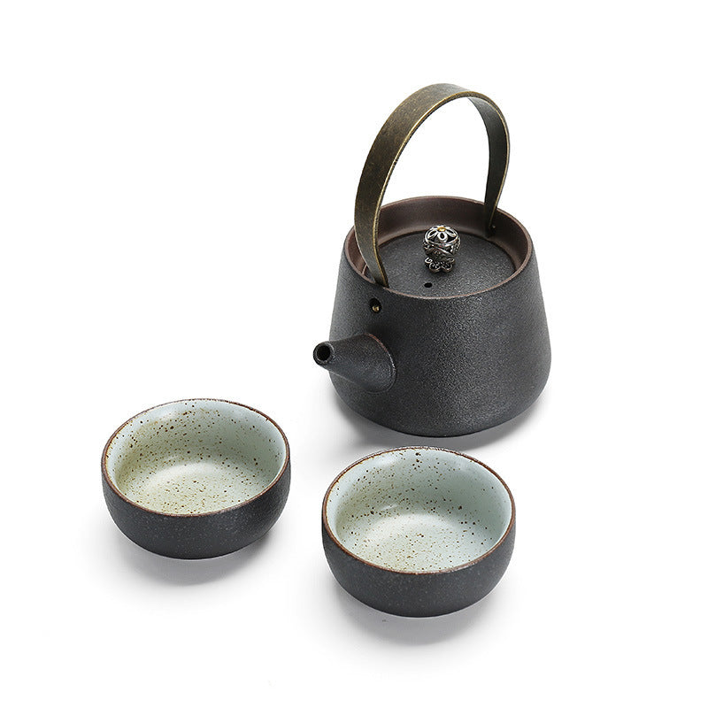 Ceramic Teapot and Cups Set