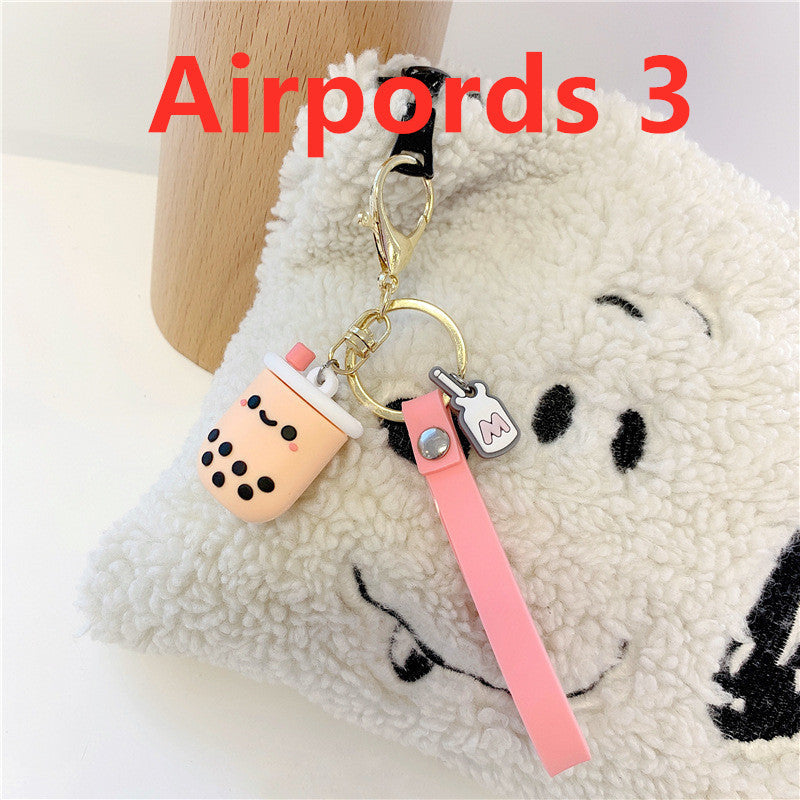 Boba Milk Tea Key Chain and Airpod Case