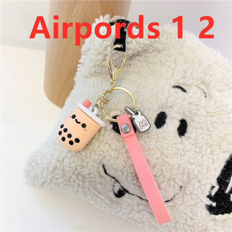 Boba Milk Tea Key Chain and Airpod Case