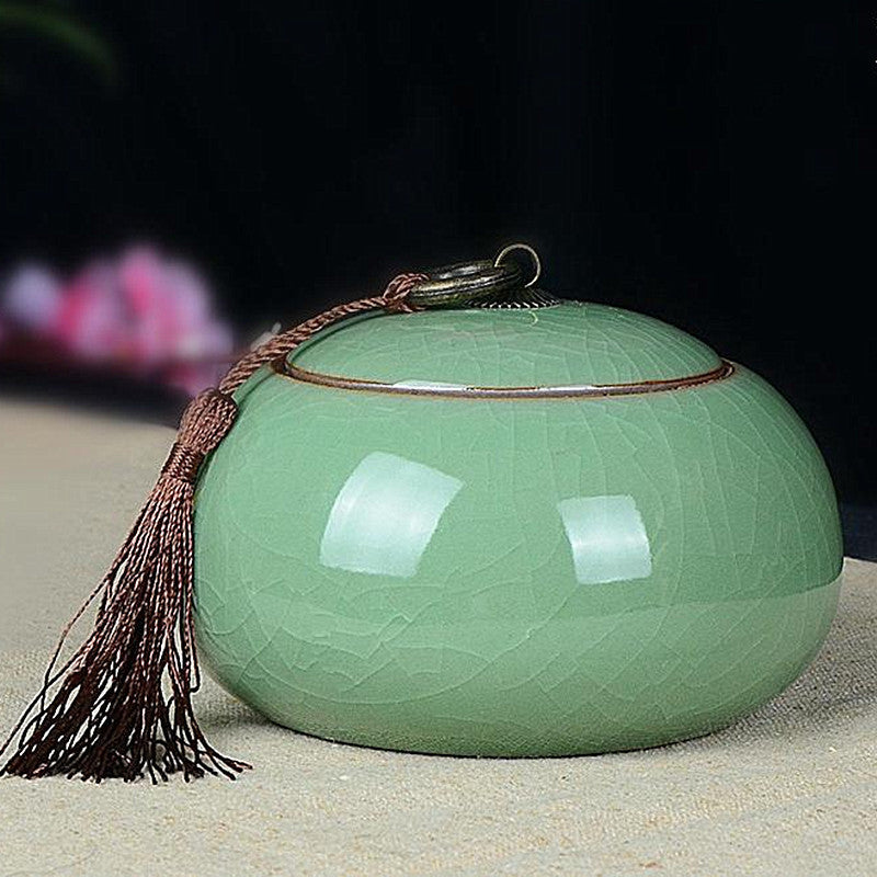 Large Handmade Ceramic Tea Storage Pot