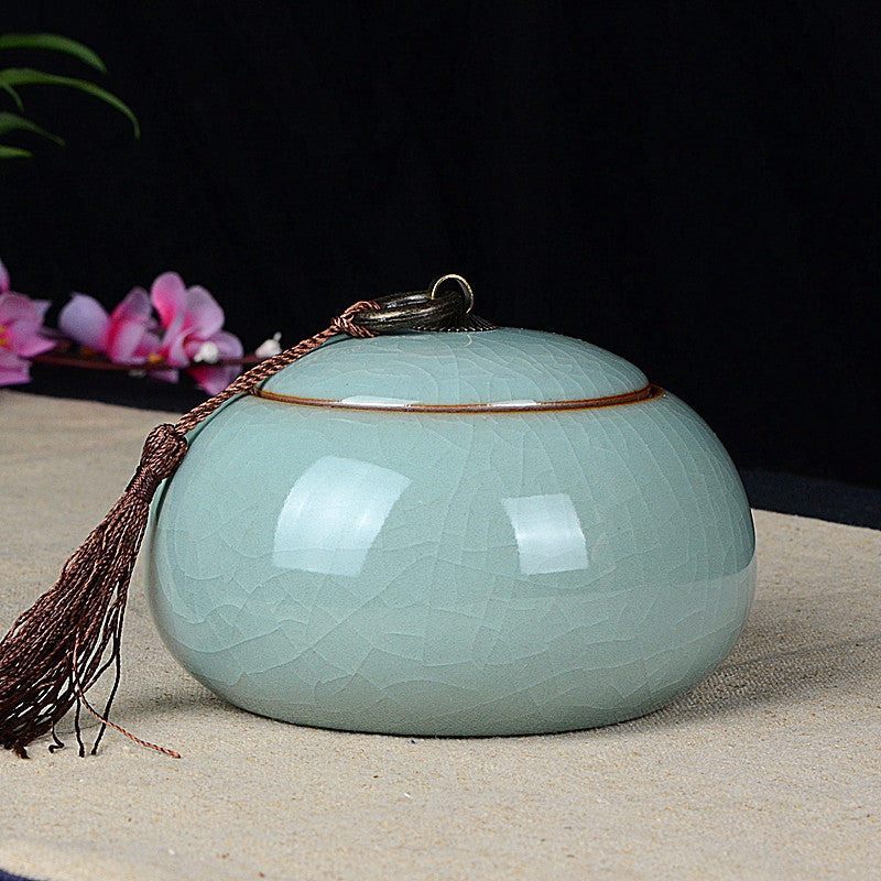 Large Handmade Ceramic Tea Storage Pot