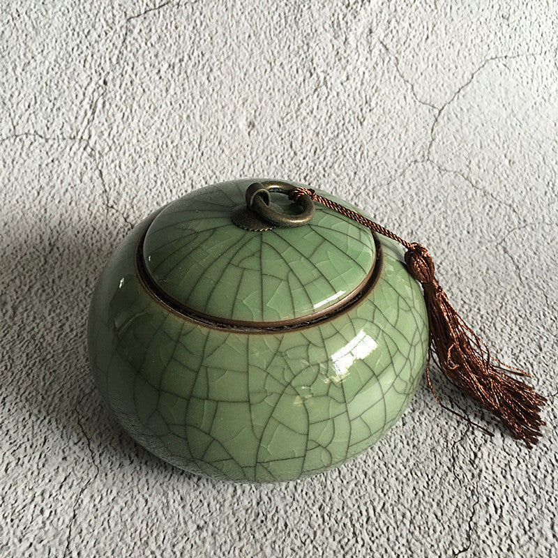 Large Handmade Ceramic Tea Storage Pot