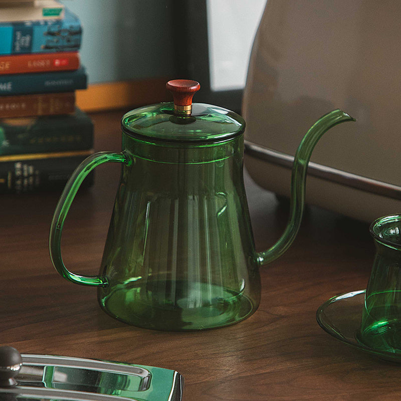 Colored Glass Tea Pot (cup option)