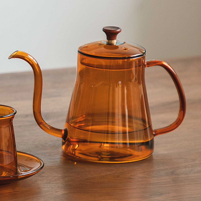 Colored Glass Tea Pot (cup option)