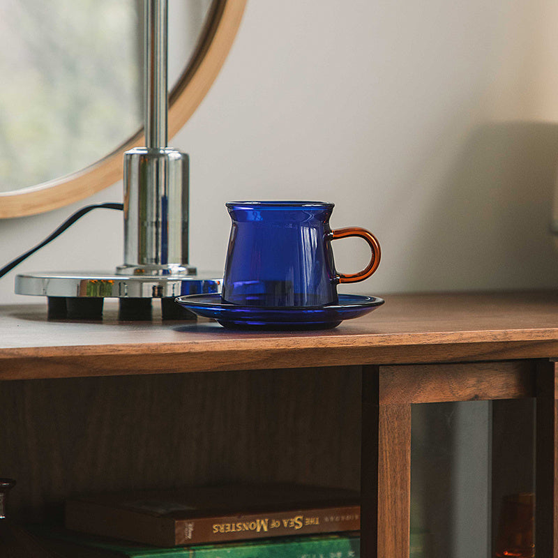 Colored Glass Tea Pot (cup option)