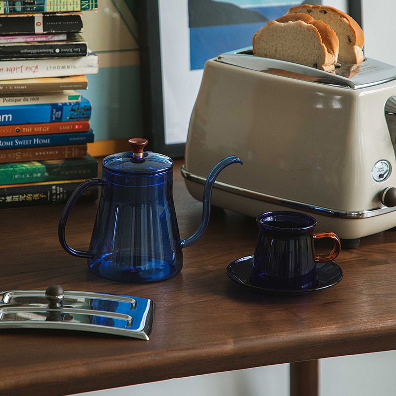 Colored Glass Tea Pot (cup option)