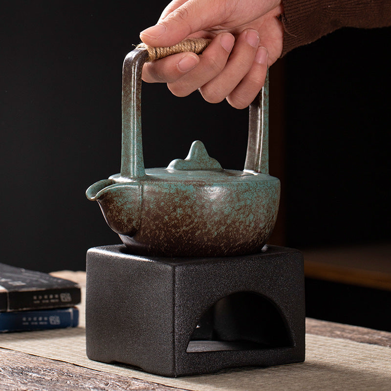 Elegant Japanese Tea Set, Pot, Cups, Tray and Stand