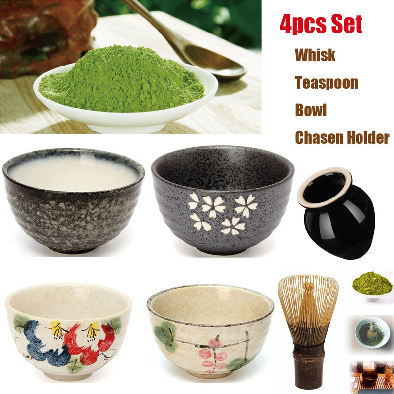 Japanese bamboo tea brush tea set