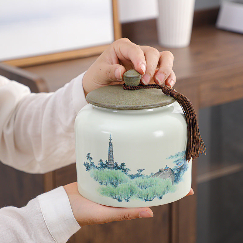 Ceramic Tea Storage Pot Set