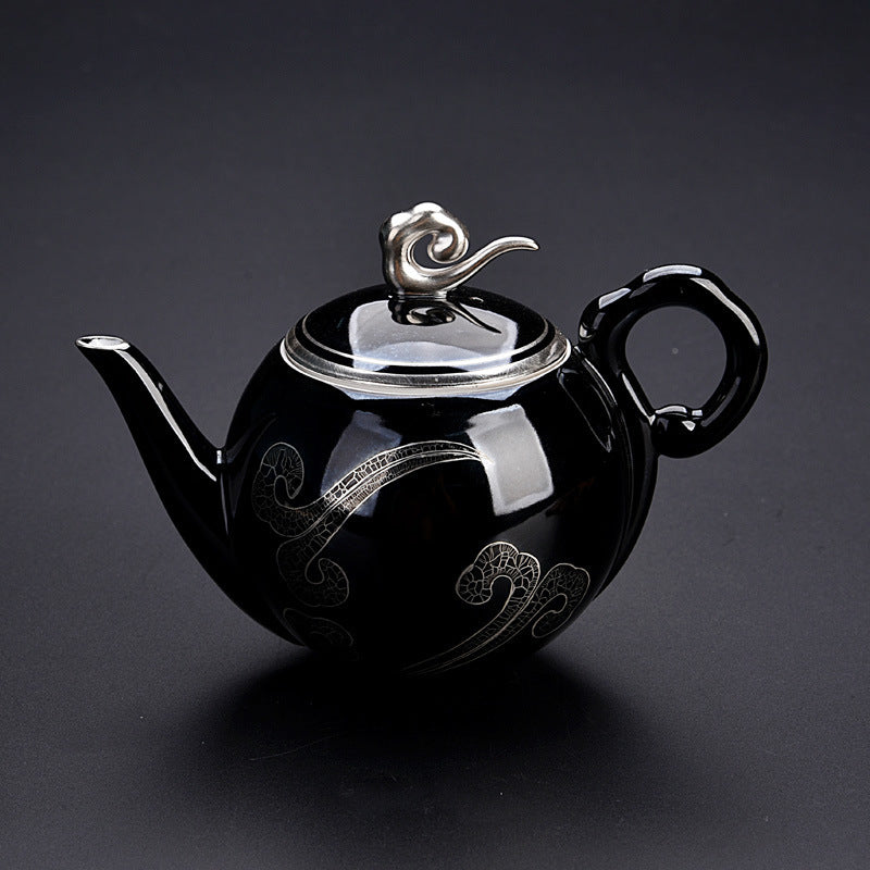 Glazed Ceramic Tea Pot