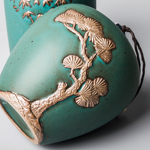 Ceramic Hand-painted Sealed Tea Storage Pot