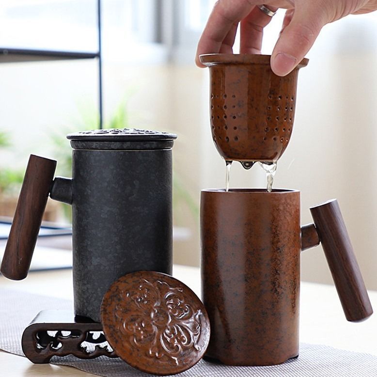 Gorgeous Ceramic Tea Pot with Integrated Filter