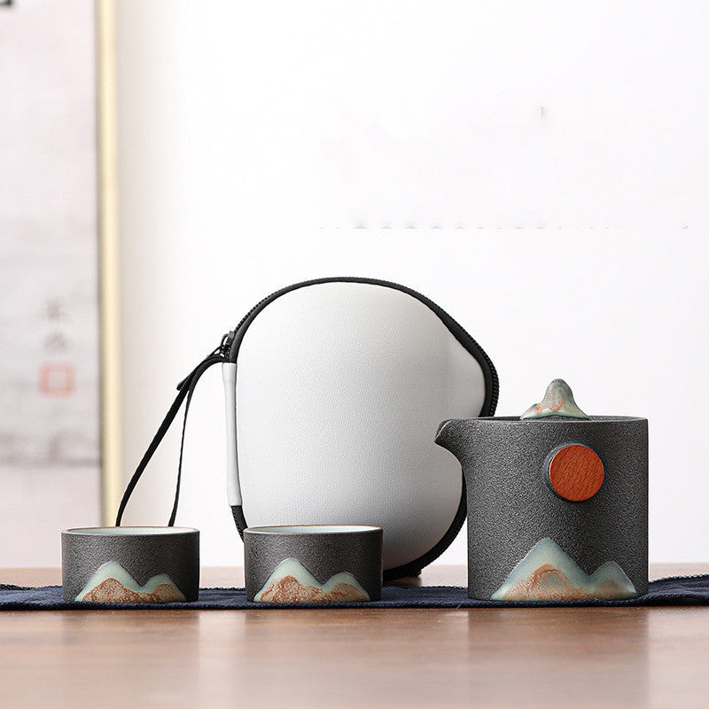 Portable travel tea set