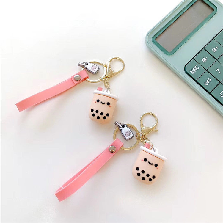 Boba Milk Tea Key Chain and Airpod Case