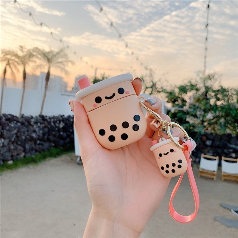 Boba Milk Tea Key Chain and Airpod Case