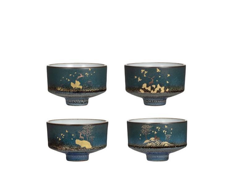 Color Glazed Ceramic Tea Set