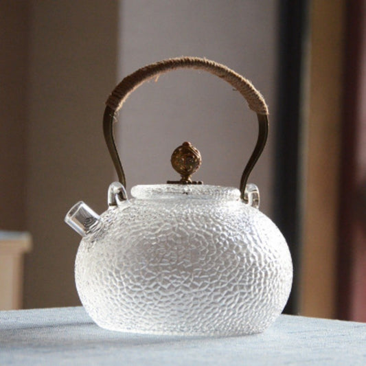 Glass Handled Tea Pot