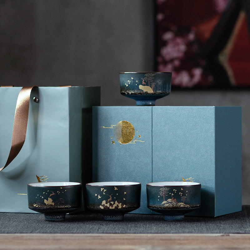 Color Glazed Ceramic Tea Set