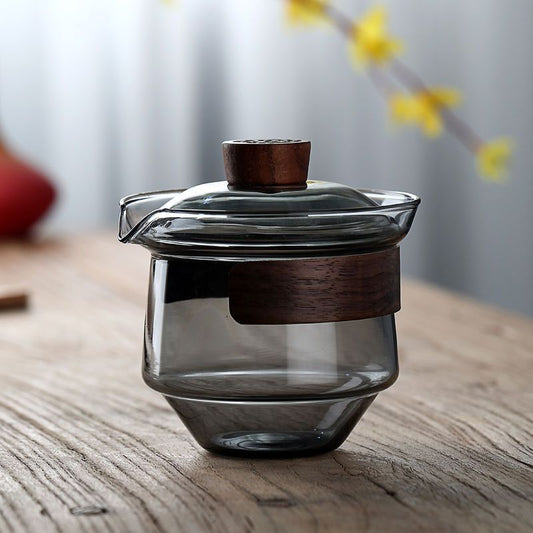 Modern Stylish Glass Tea Pot