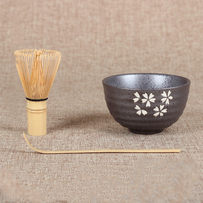 Japanese bamboo tea brush tea set