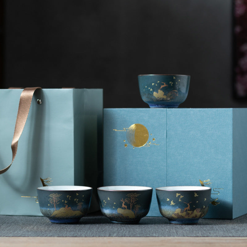 Color Glazed Ceramic Tea Set