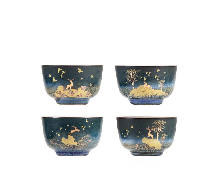 Color Glazed Ceramic Tea Set