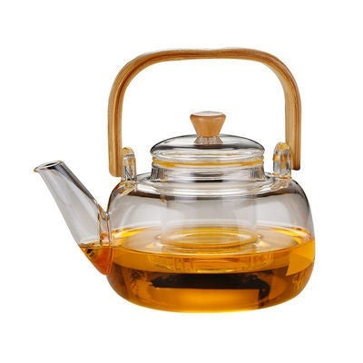 Glass Handled Tea Pot