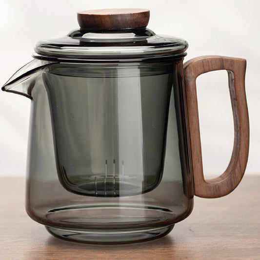 Modern Glass Tea Pot (and cups) with Integrated Infuser