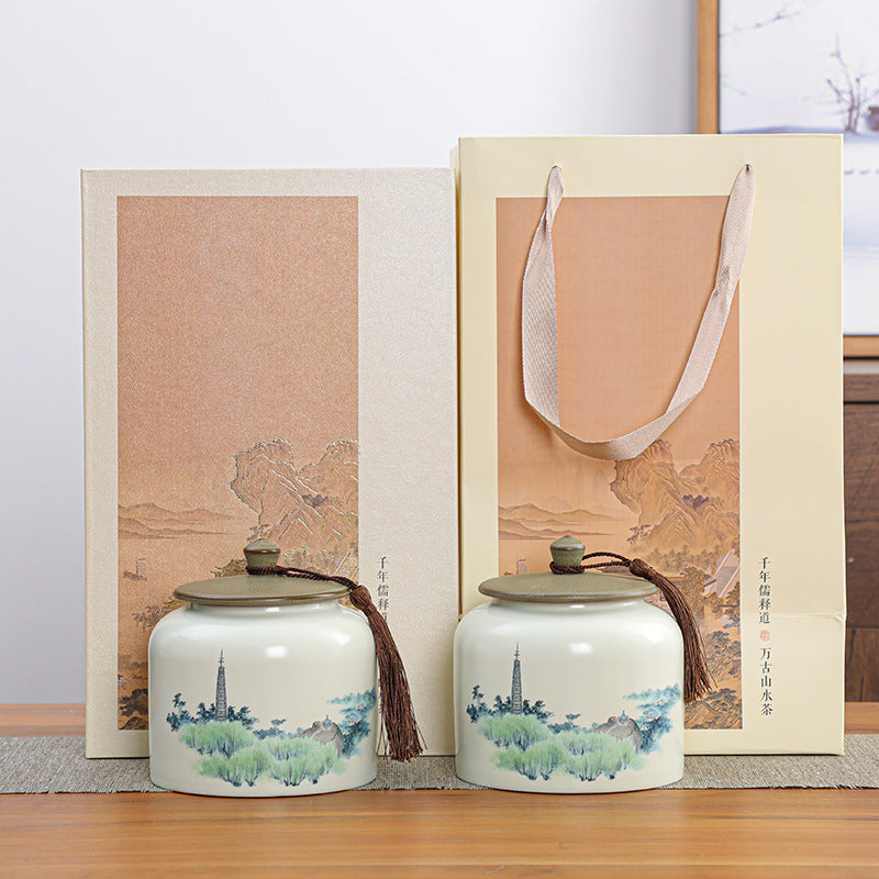 Ceramic Tea Storage Pot Set