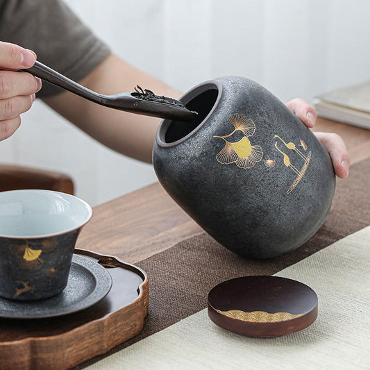 Ceramic Stoneware Crane Airtight Tea Pot - Cupify Cupify