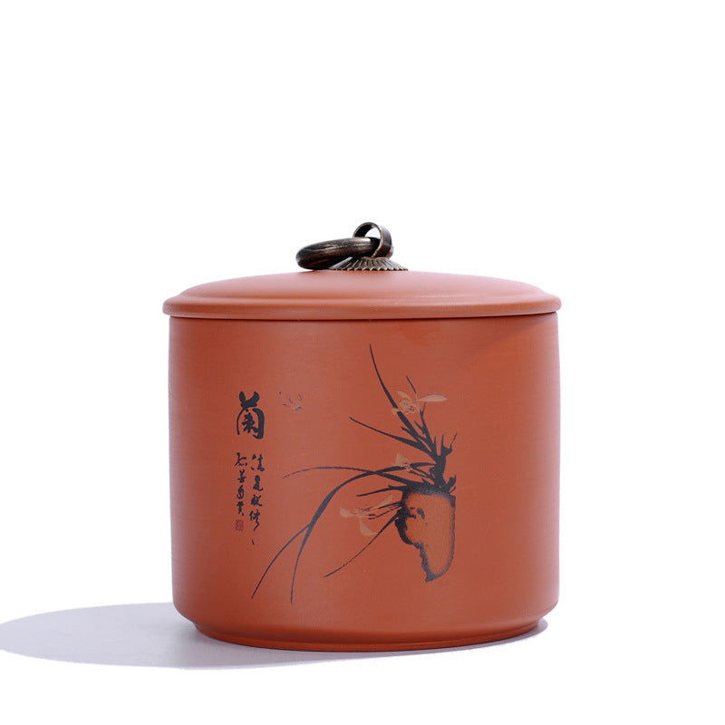 Clay Pottery Hand Painted Tea Storage Pots - Cupify