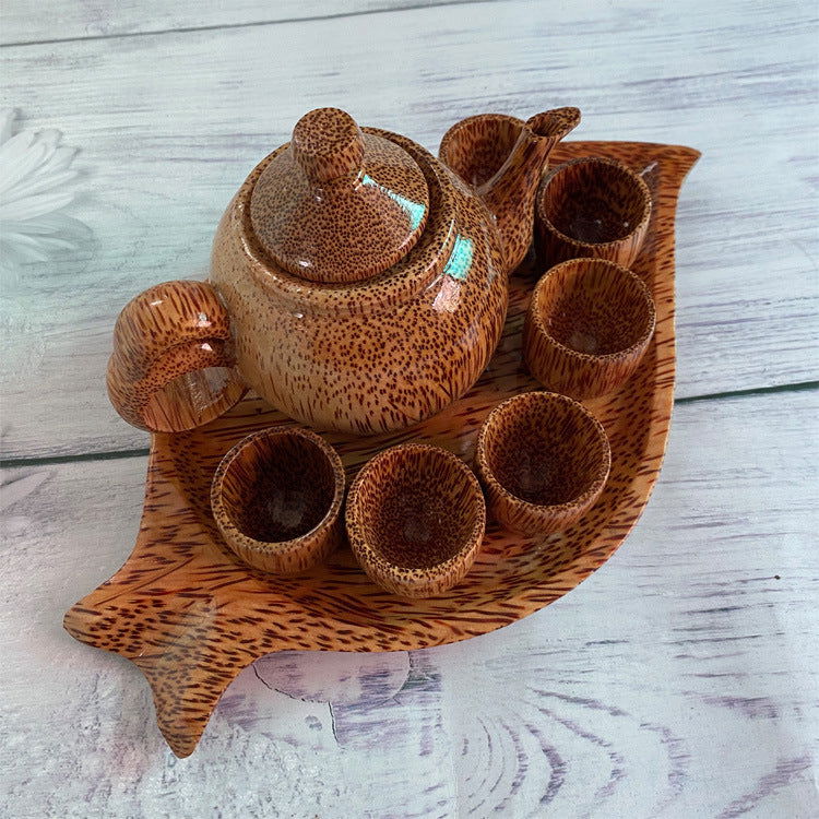 Coconut Leaf Shaped Tea Set - Cupify