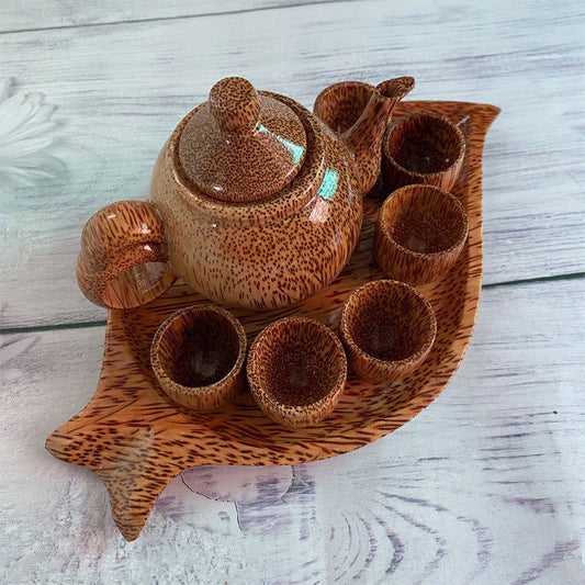 Coconut Leaf Shaped Tea Set - Cupify Cupify