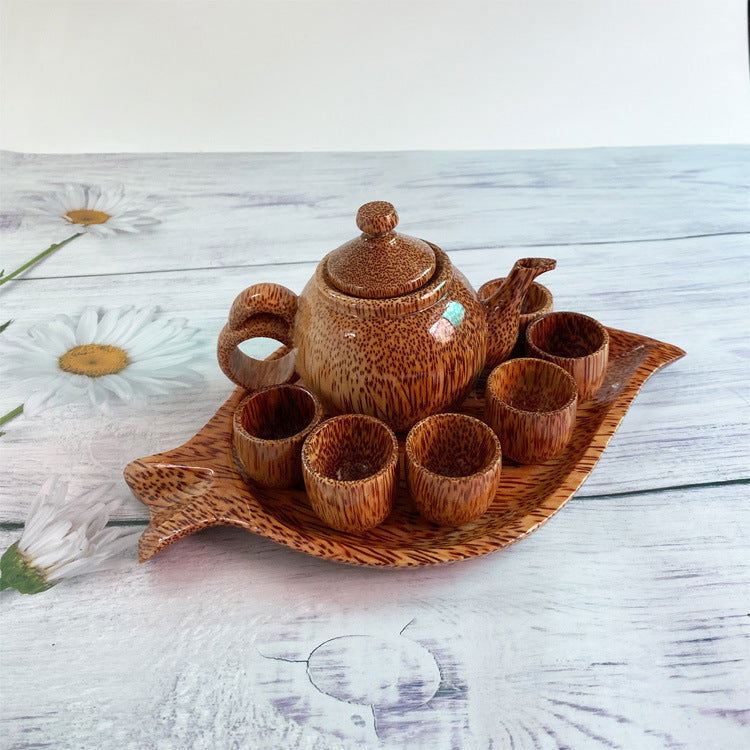 Coconut Leaf Shaped Tea Set - Cupify