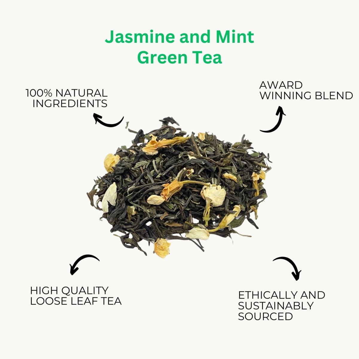 Jasmine & Mint Green Tea - Loose Leaf-2