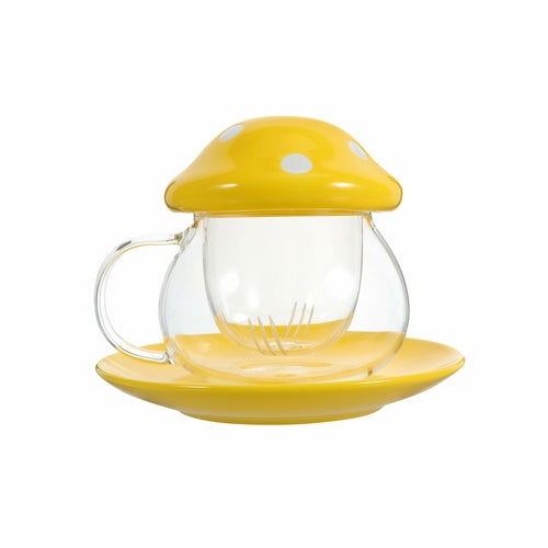 Glass Mushroom Tea Infuser - Cupify