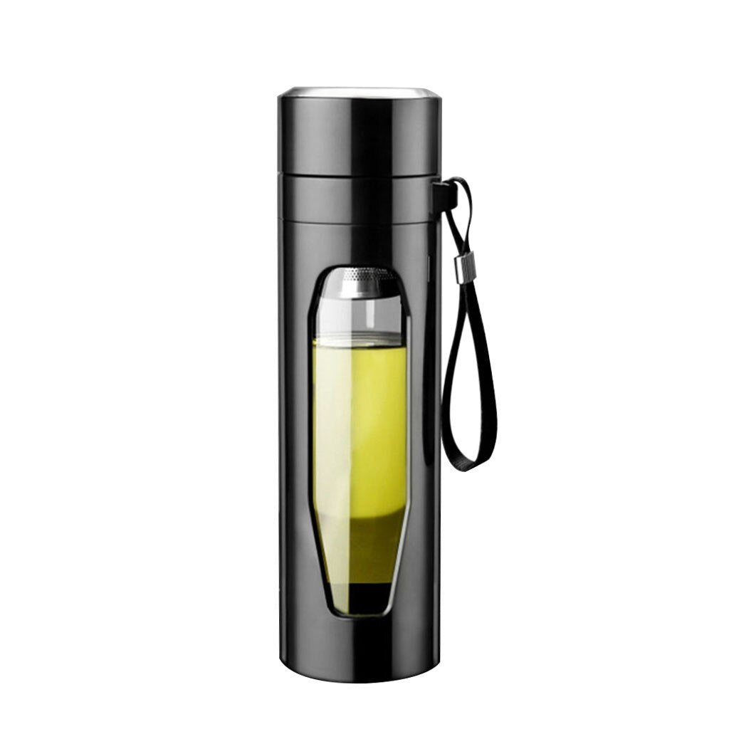 Glass Water Bottle Coffee Tea Cup Infuser With Lid Filter - Cupify