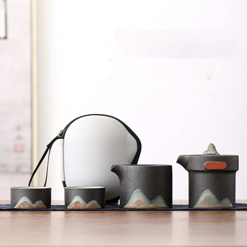 Portable travel tea set - Cupify