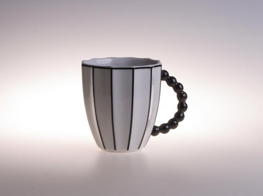 Black & White Retro Porcelain Cup