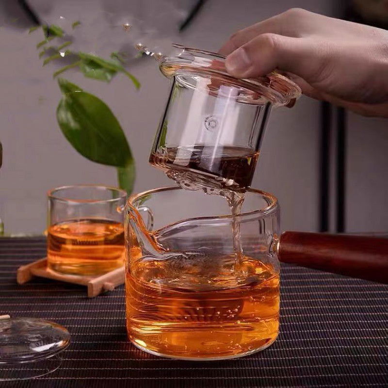 Side Handle Glass Tea Pot - Cupify